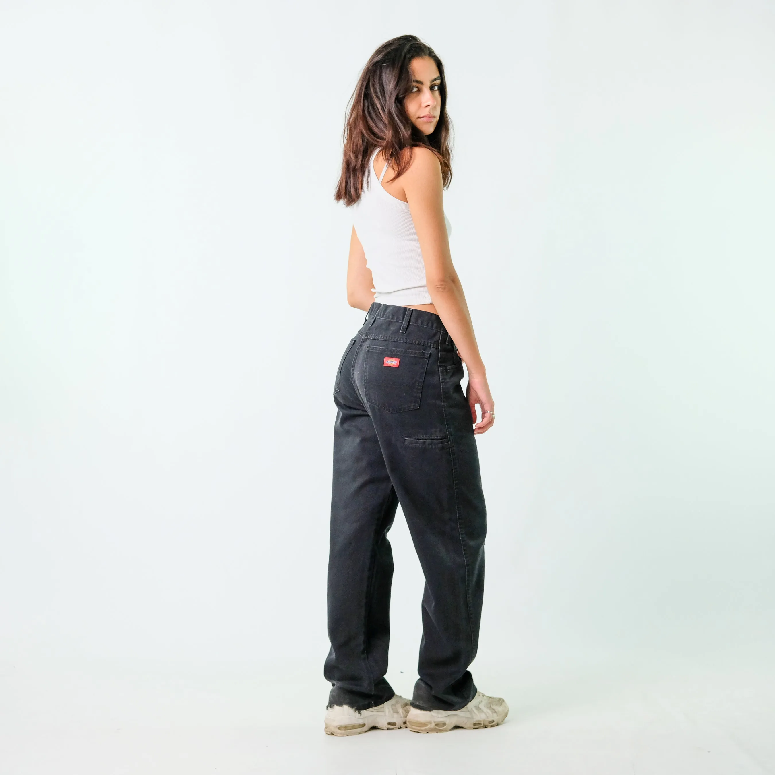 Black y2ks Dickies Denim Jeans Baggy Pants (32x32)