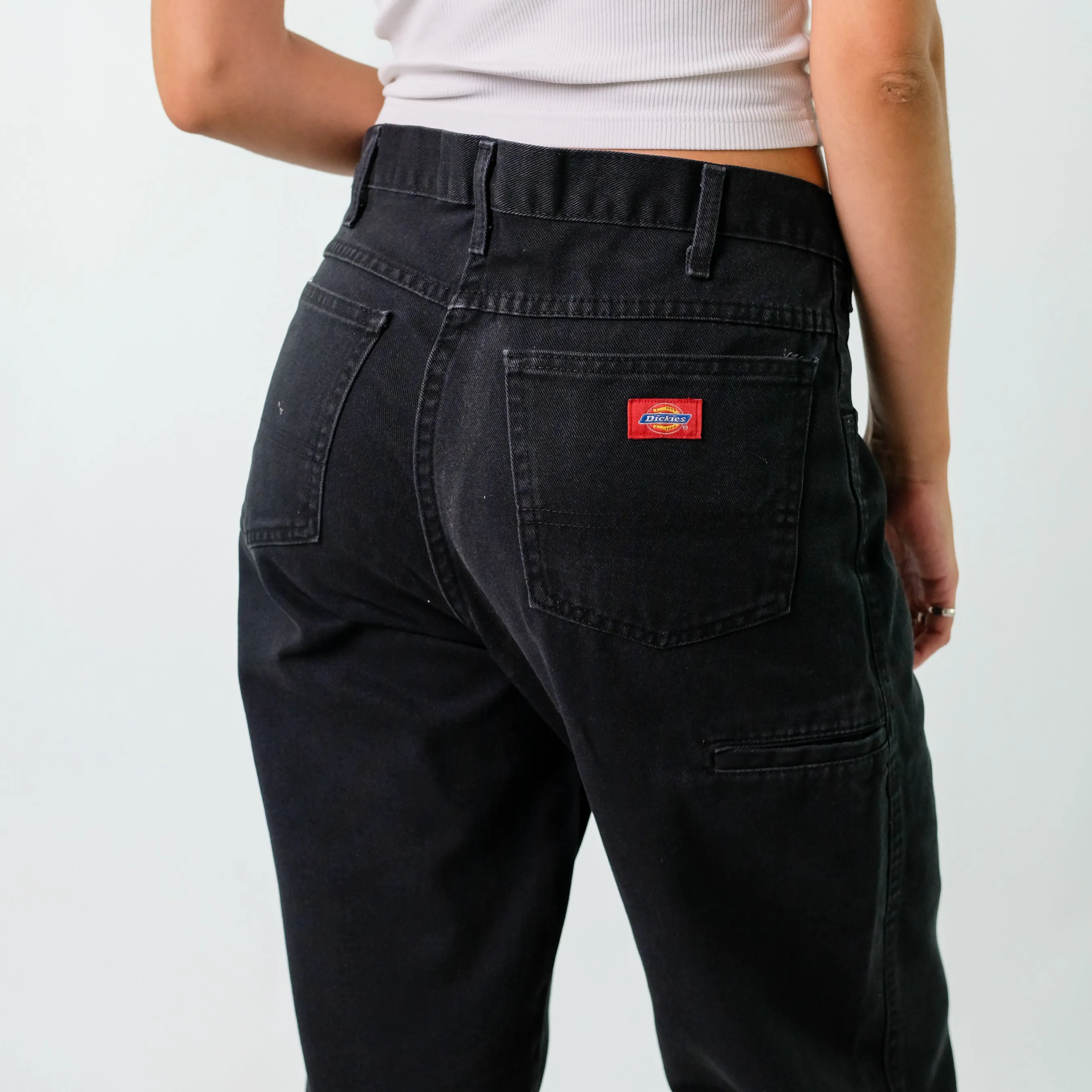 Black y2ks Dickies Denim Jeans Baggy Pants (32x32)