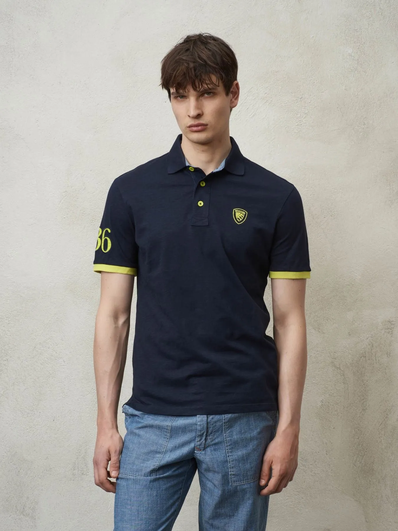 BLAUER-POLO 36 24SBLUT02152 006802