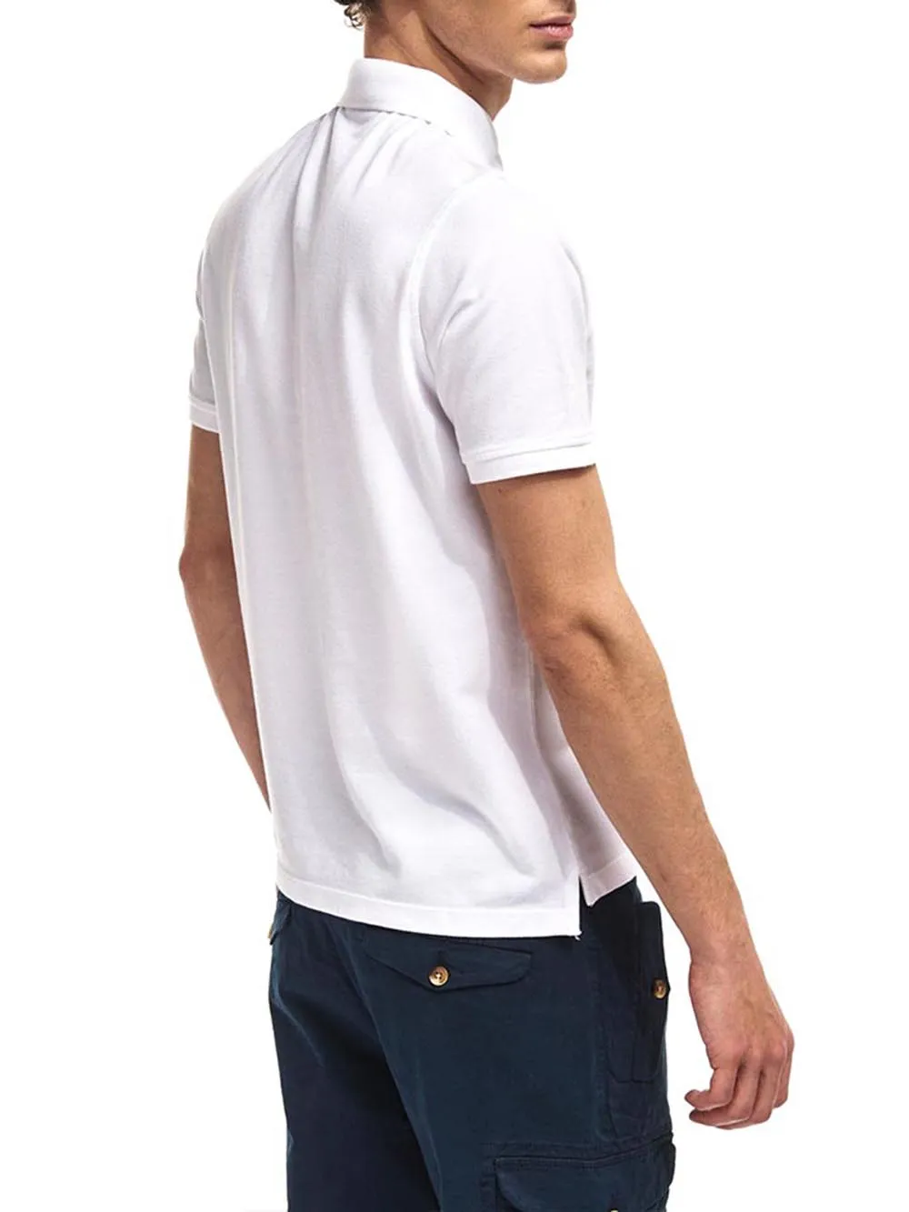 Blauer Polo Uomo 23sblut02429 006542 Bianco