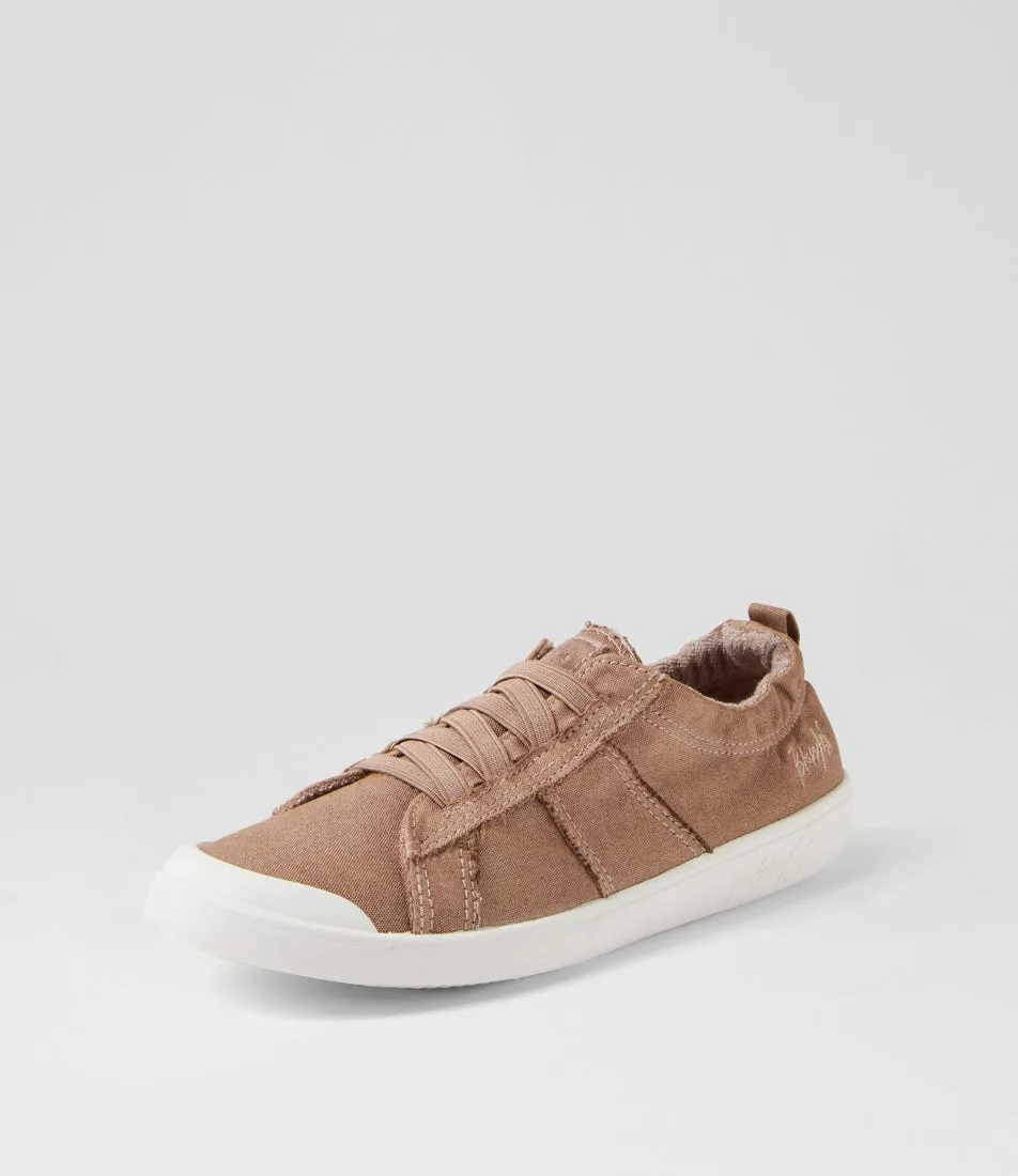 BLOWFISH Vex Warm Taupe Canvas Sneakers