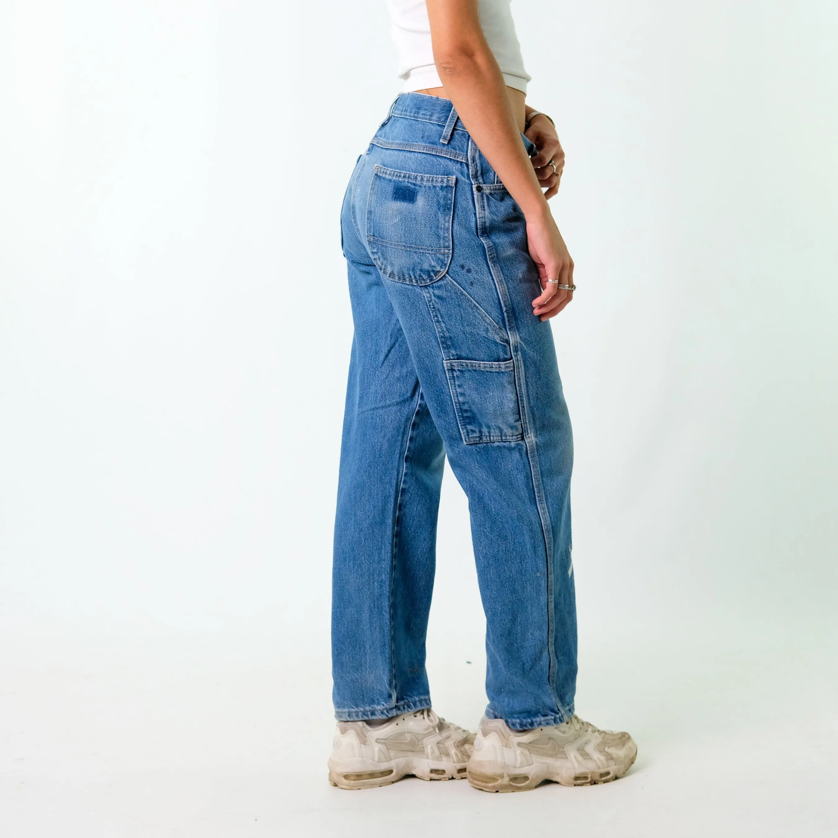 Blue y2ks Dickies Denim Carpenter Jeans Baggy Pants (30x28)