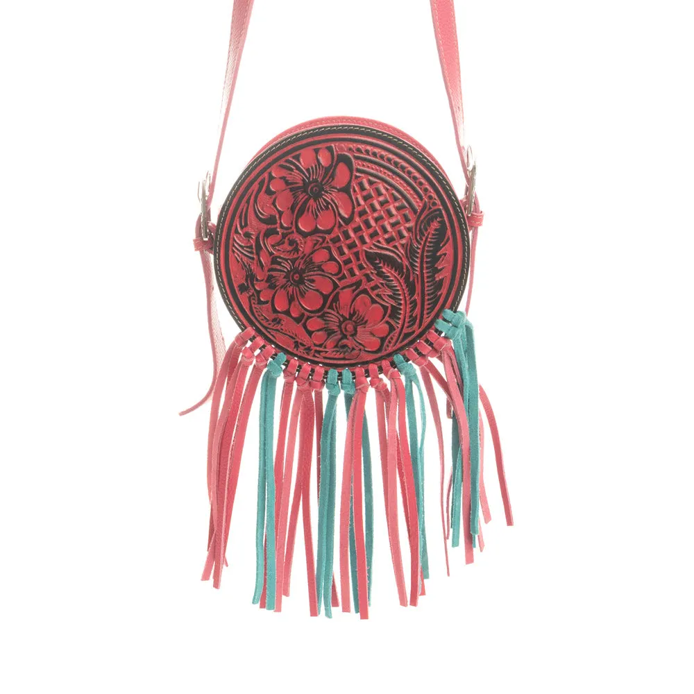 Bold Blossom Round Bag