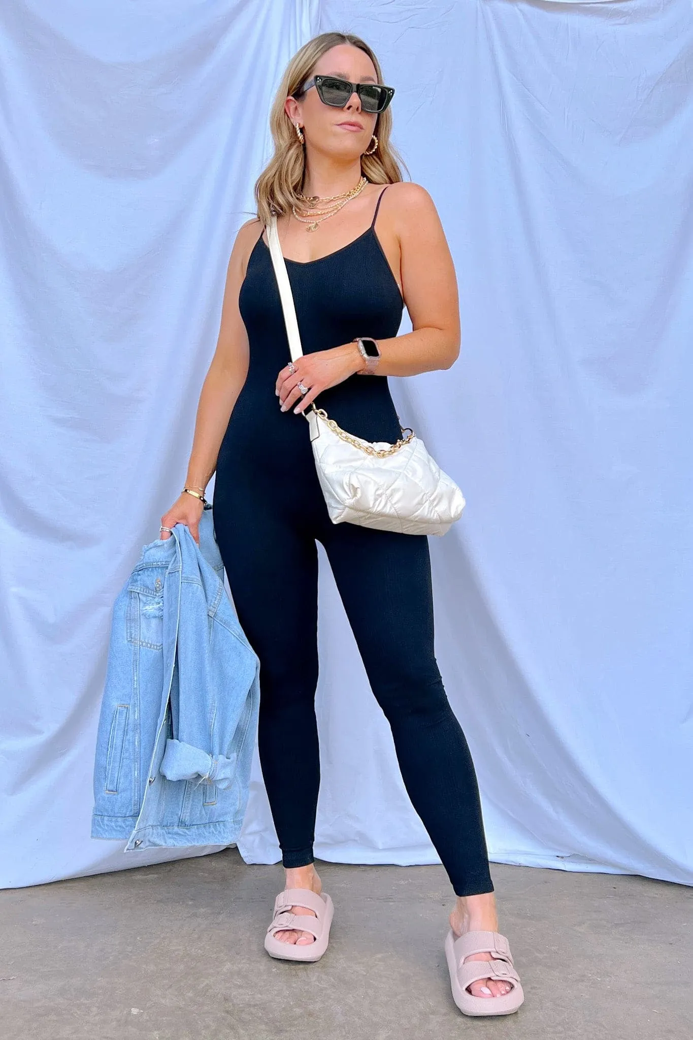 Ribbed Knit Jumpsuit