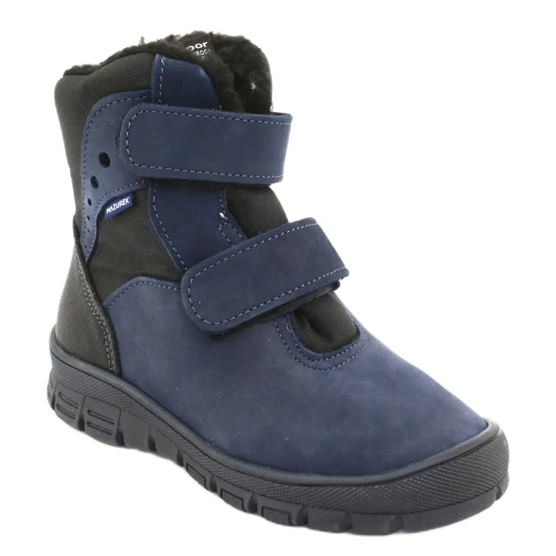 Black 1351 Mazurek Navy Blue Boots