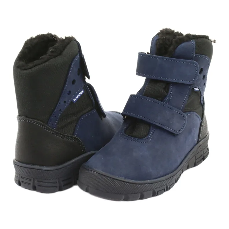 Black 1351 Mazurek Navy Blue Boots