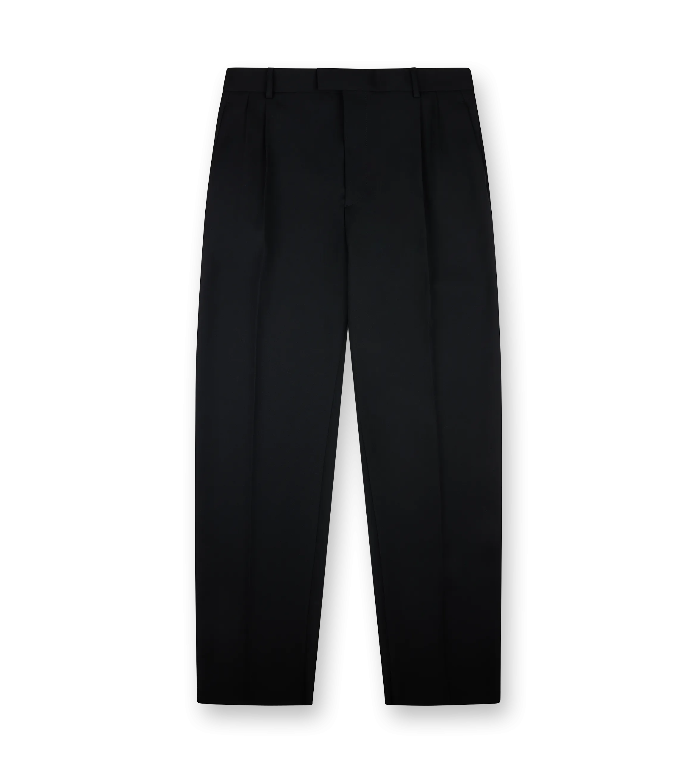 Bottega Veneta    Creased Wool Trousers Black