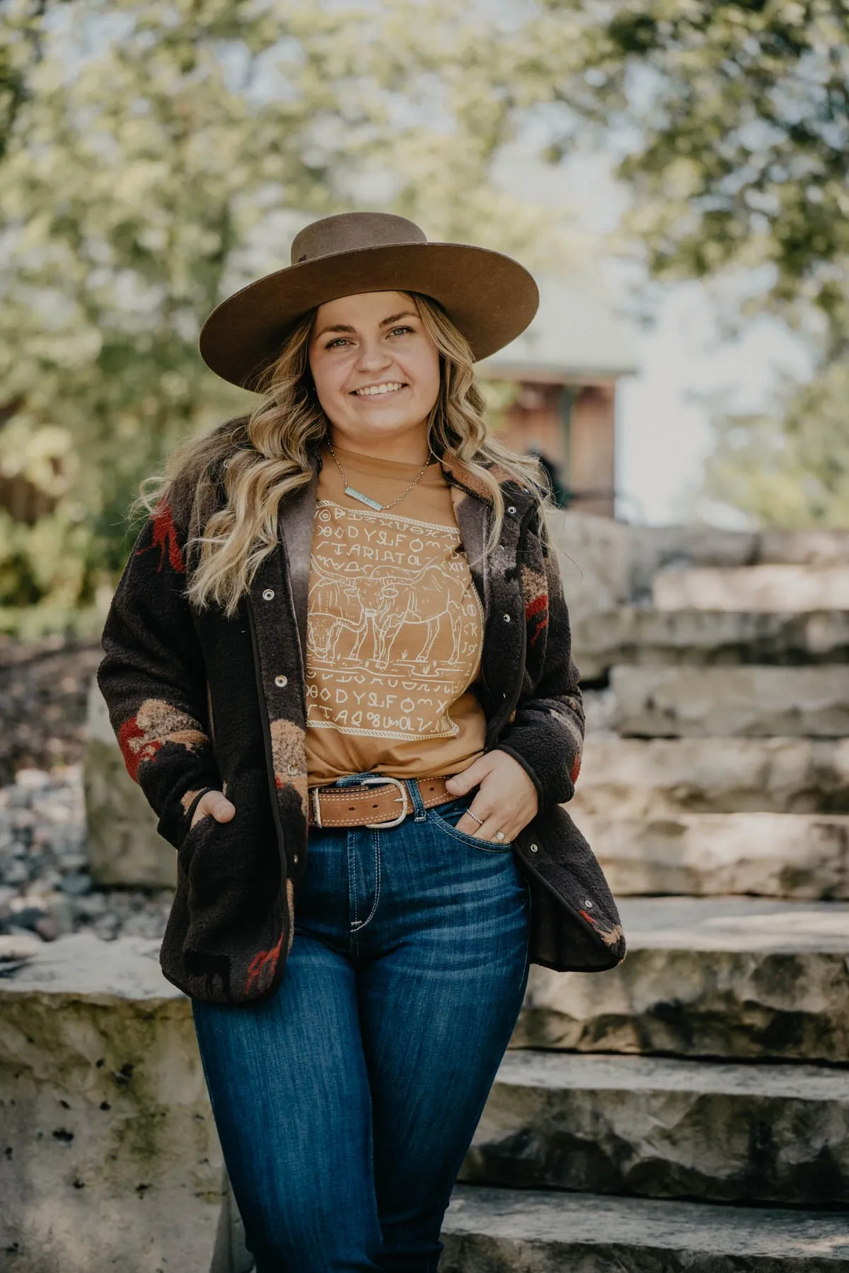 'Branded Gold' Women's Ariat Longhorn T-Shirt (XS-XXL)