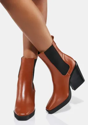 Brown Suede Ankle Boots