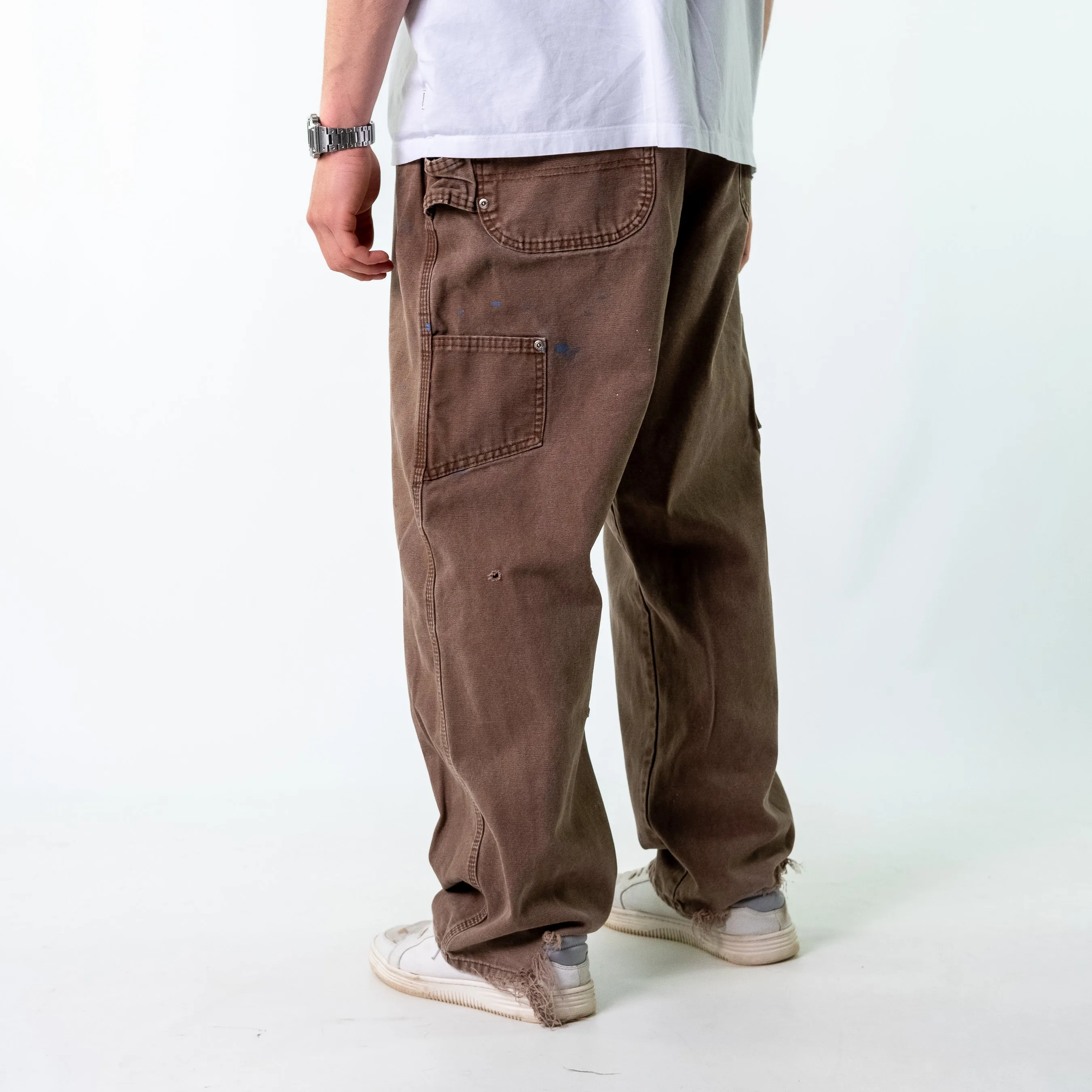 Brown y2ks Dickies Denim Carpenter Jeans Baggy Pants (40x30)