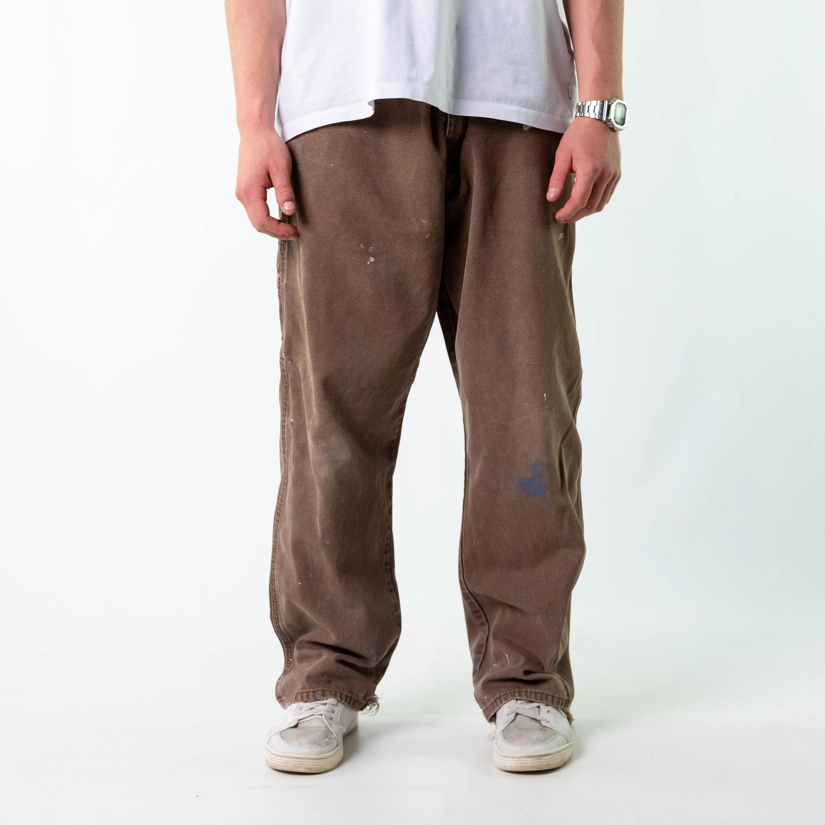 Brown y2ks Dickies Denim Carpenter Jeans Baggy Pants (40x30)