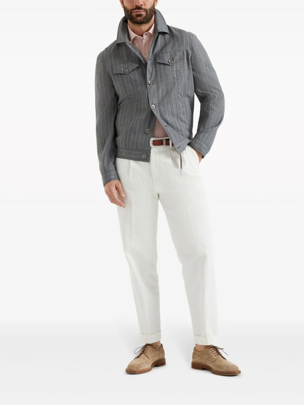 Cotton & Silk Polo by Brunello Cucinelli