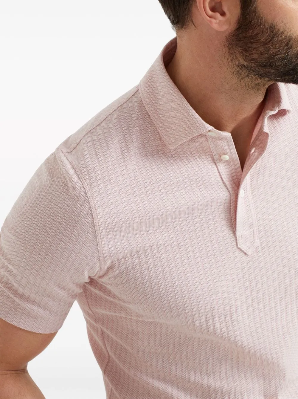 Cotton & Silk Polo by Brunello Cucinelli