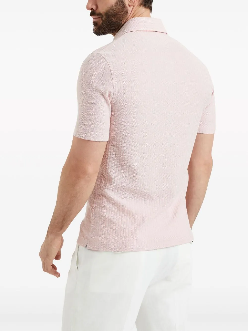 Cotton & Silk Polo by Brunello Cucinelli