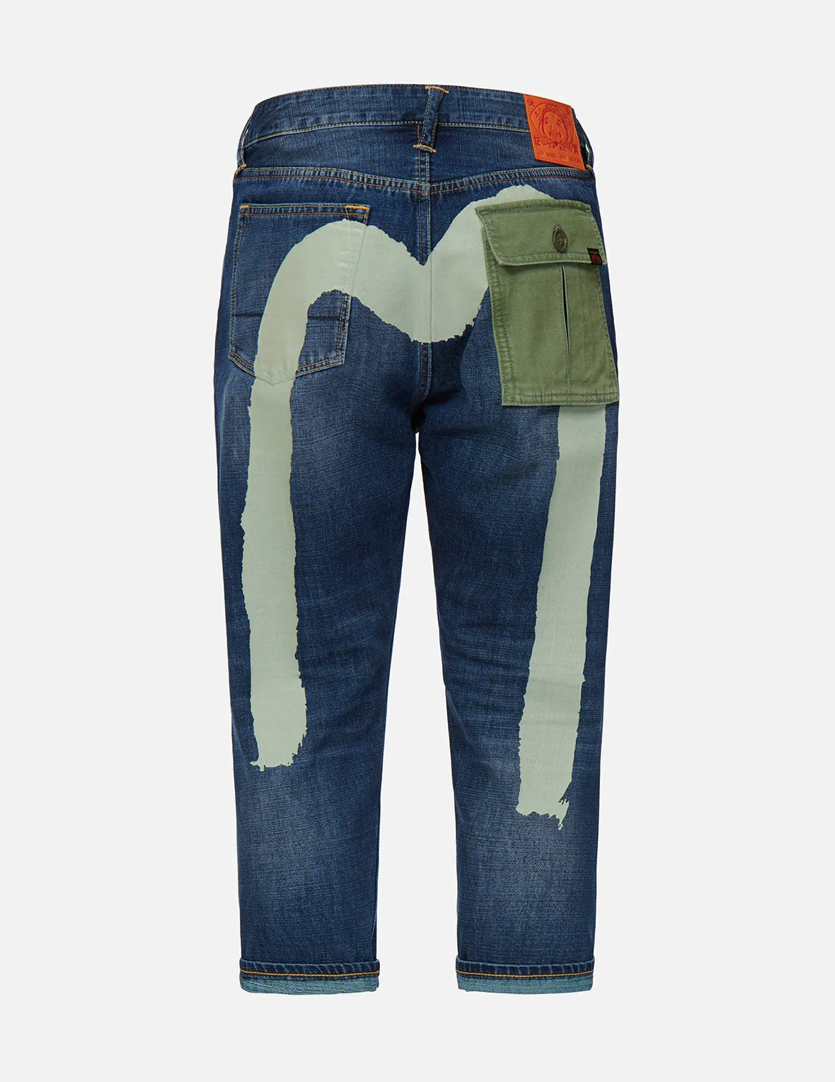 Brushstroke Daicock Military-hybrid Cropped Jeans