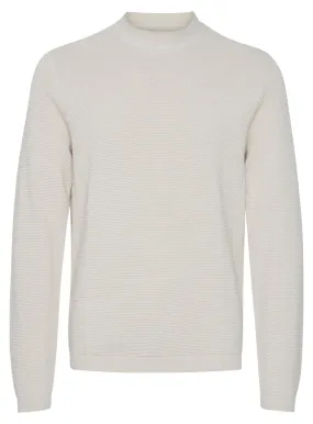 Stone CASUAL FRIDAY CFKARL Waffle Knit M