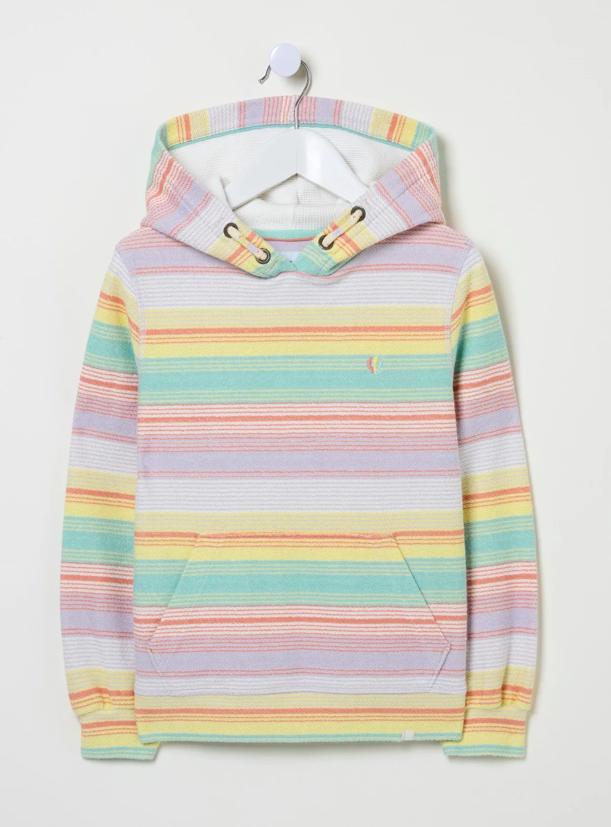 FATFACE Textured Stripe Popover Sweat 3-4 Years