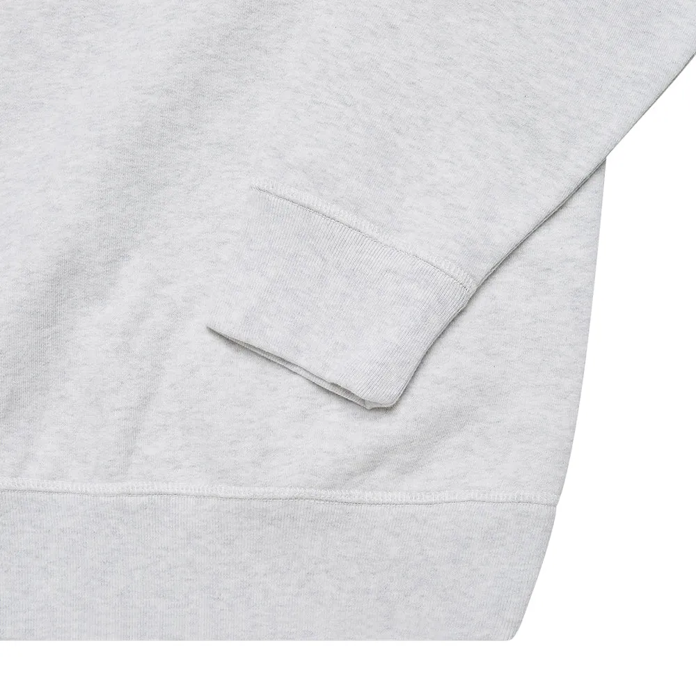 BY PARRA COLLEGE HORSE CREW NECK SWEATSHIRT // ASH GREY