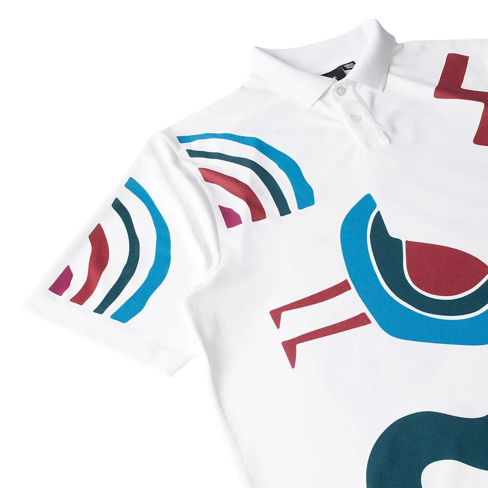 BY PARRA TENNIS ANYONE? POLO SHIRT // WHITE