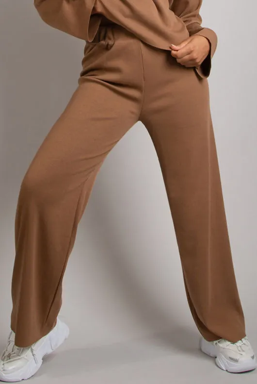 Camel Fine Knit Trouser