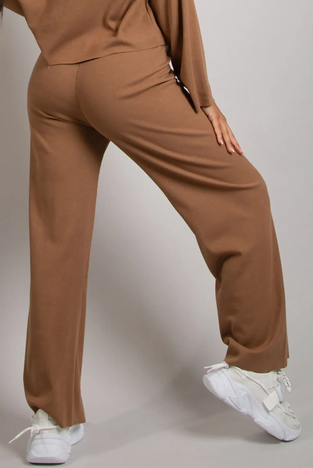 Camel Fine Knit Trouser