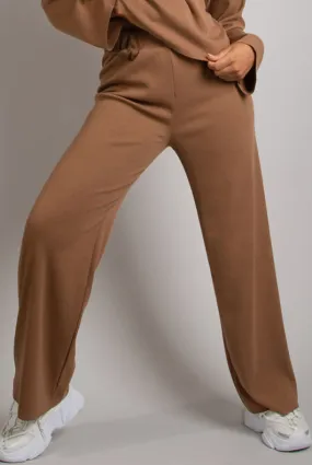 Camel Fine Knit Trouser