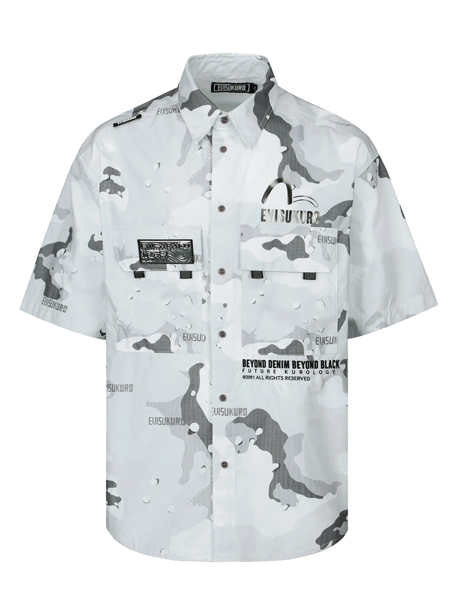 Camouflage Print Short-sleeved Shirt