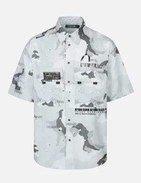 Camouflage Print Short-sleeved Shirt