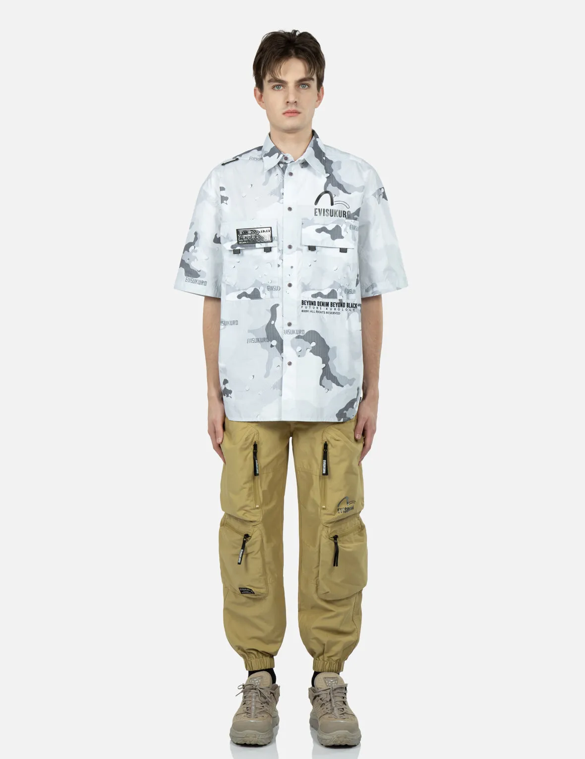 Camouflage Print Short-sleeved Shirt