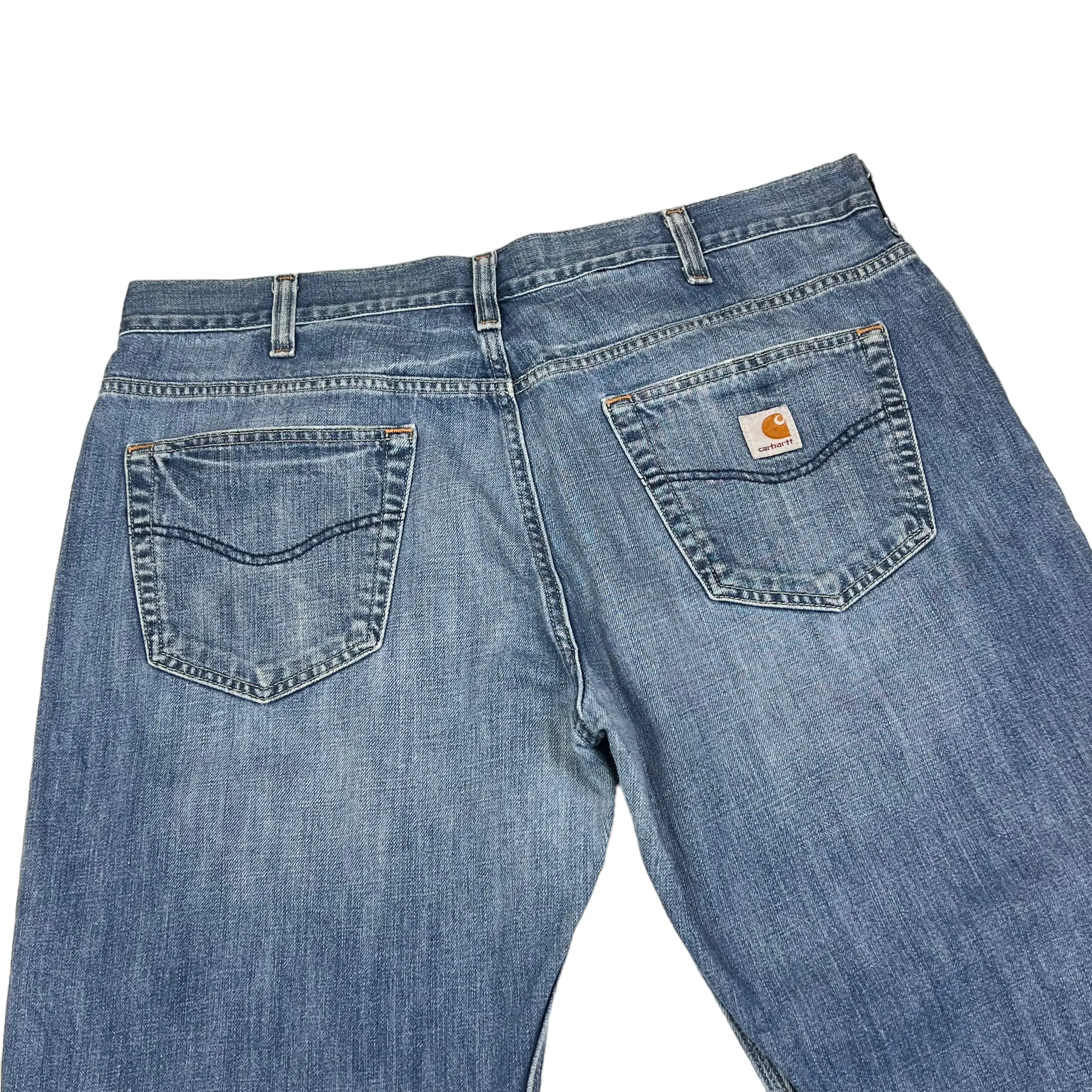 Carhartt Blue Denim Straight Leg Trousers