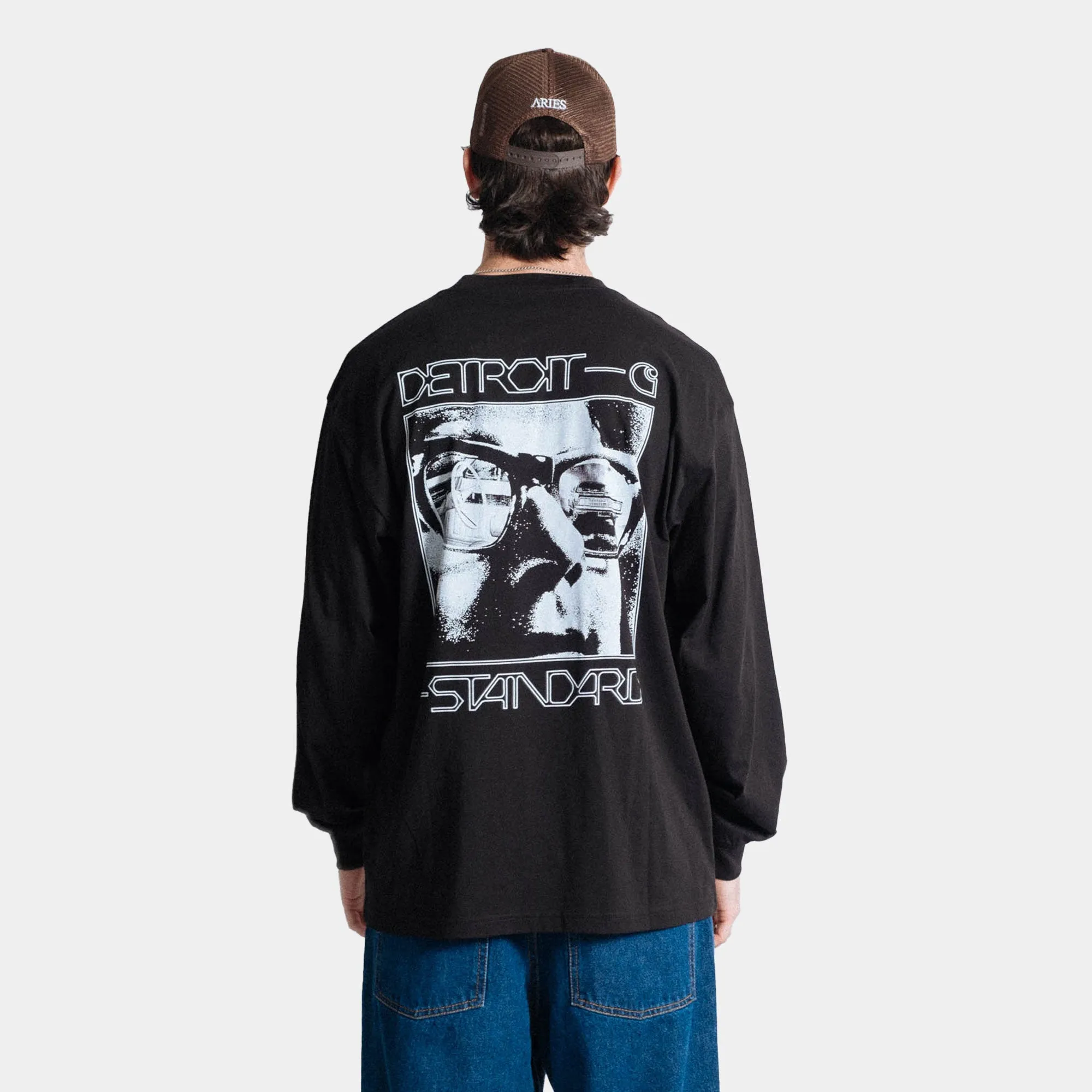 Carhartt WIP Detroit Standard LS T-Shirt - Black