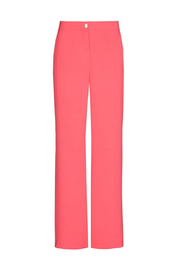 Caroline Biss WATERMELON STRAIGHT CITY TROUSERS