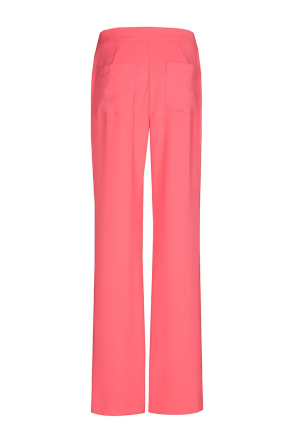 Caroline Biss WATERMELON STRAIGHT CITY TROUSERS