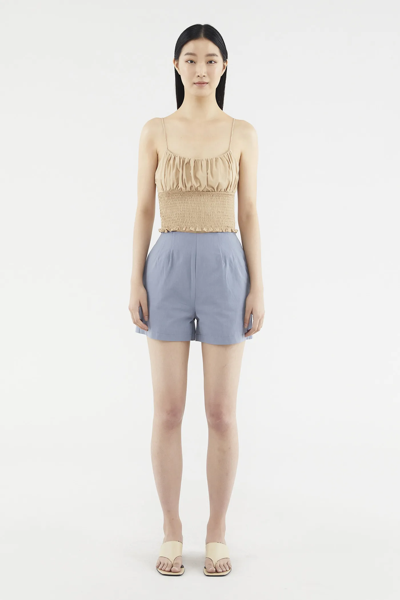 Caryse Flat-front Shorts