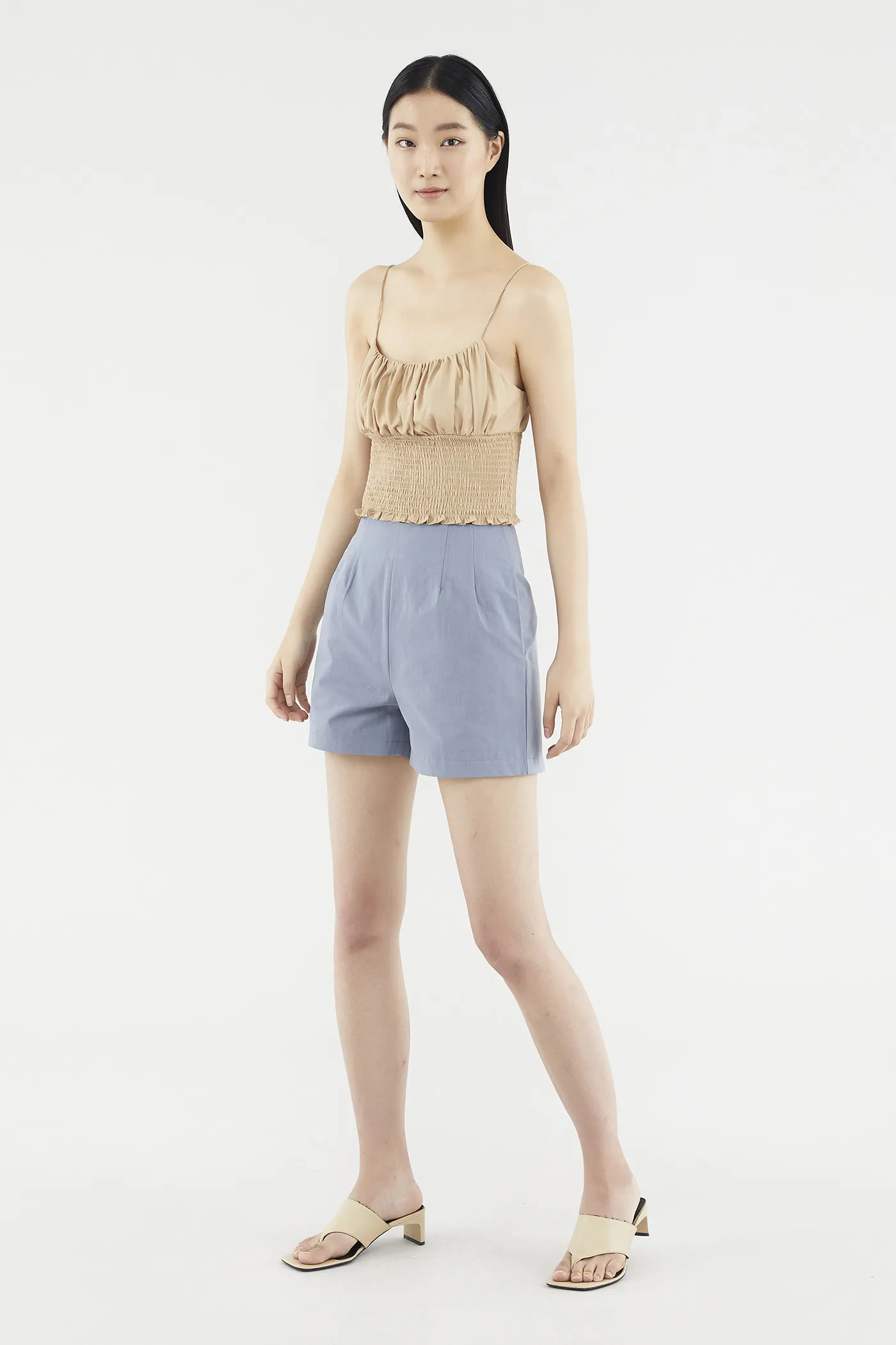 Caryse Flat-front Shorts