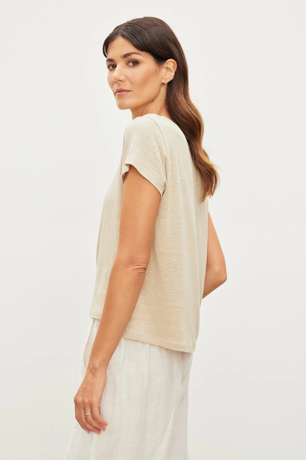 Casey Linen Knit T-shirt