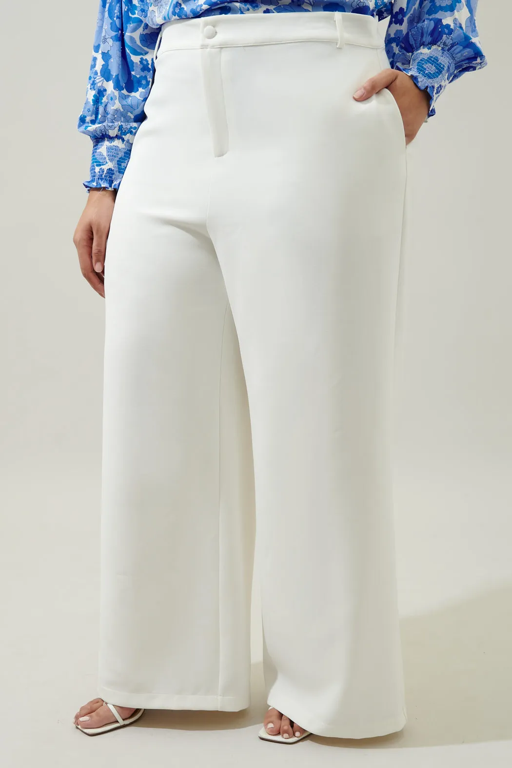 Chelsea Belted Wide Leg Trousers Curve