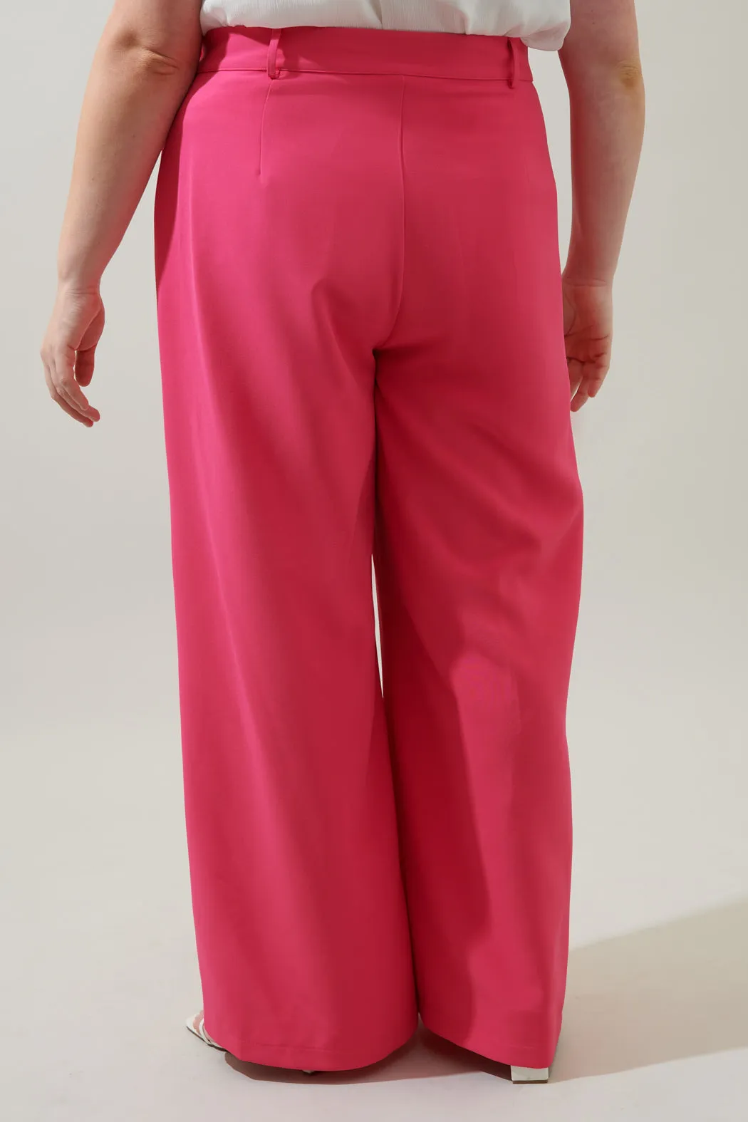 Chelsea Belted Wide Leg Trousers Curve