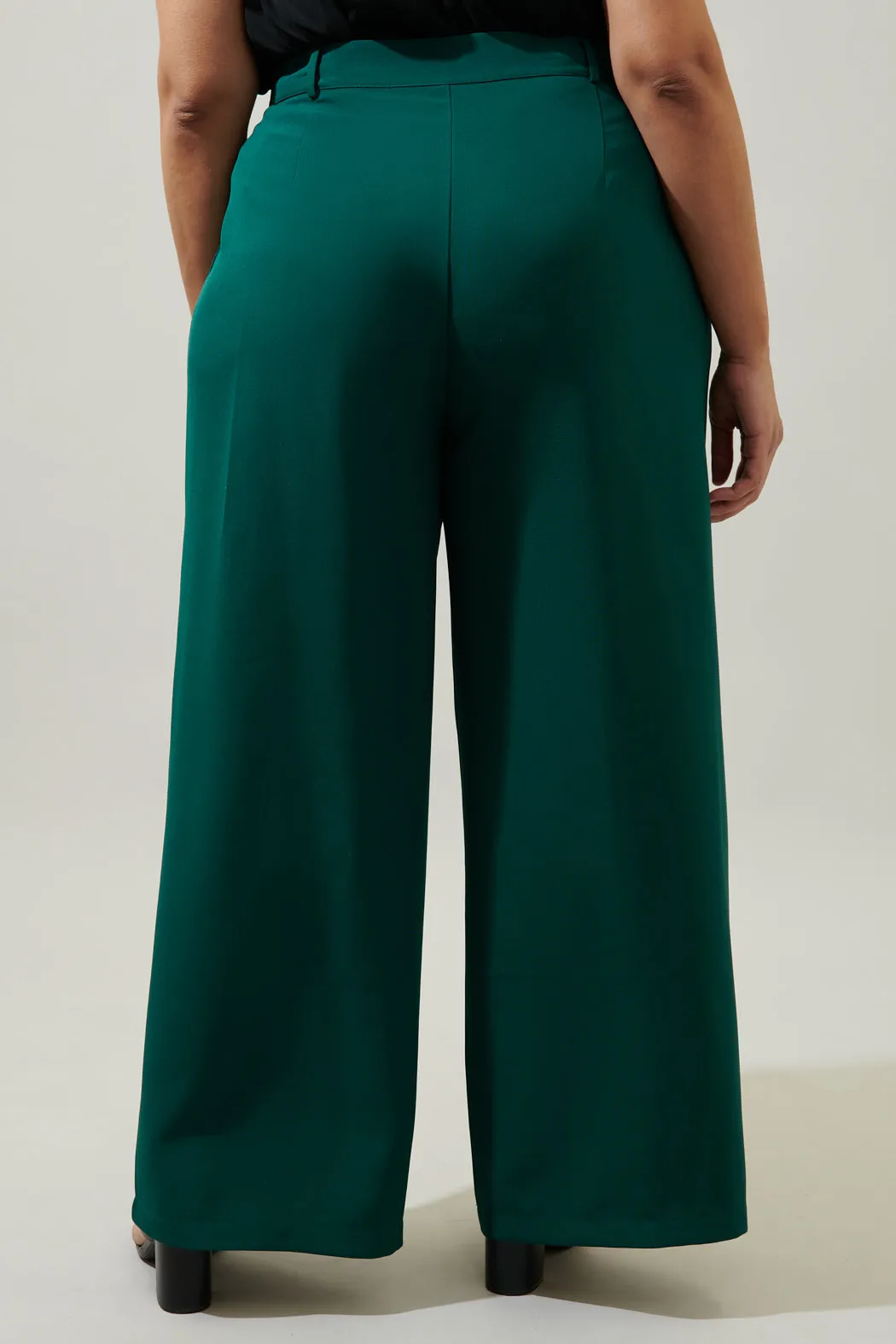 Chelsea Belted Wide Leg Trousers Curve