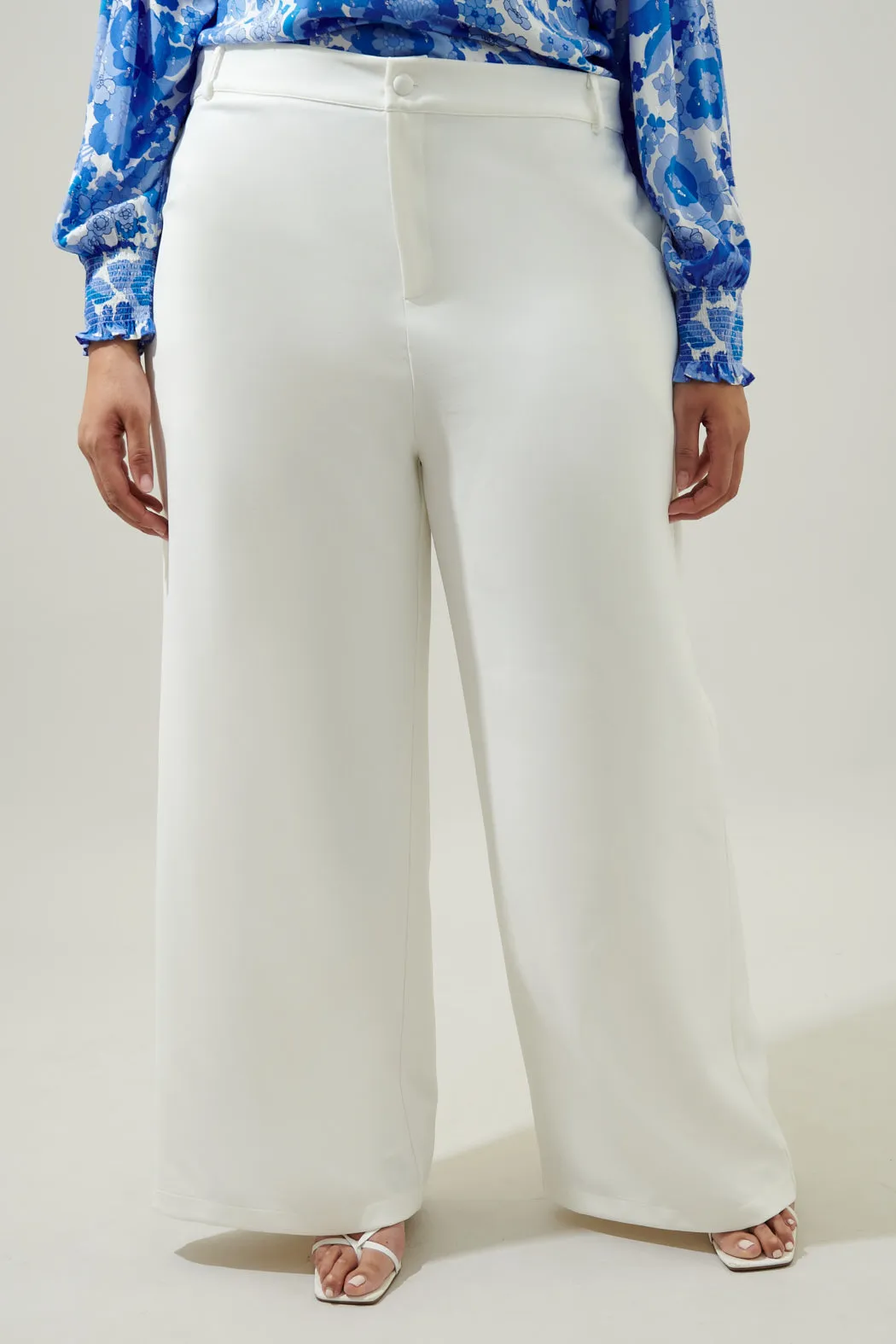 Chelsea Belted Wide Leg Trousers Curve