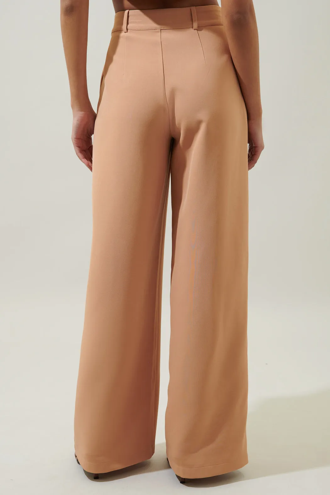 Chelsea Belted Wide Leg Trousers