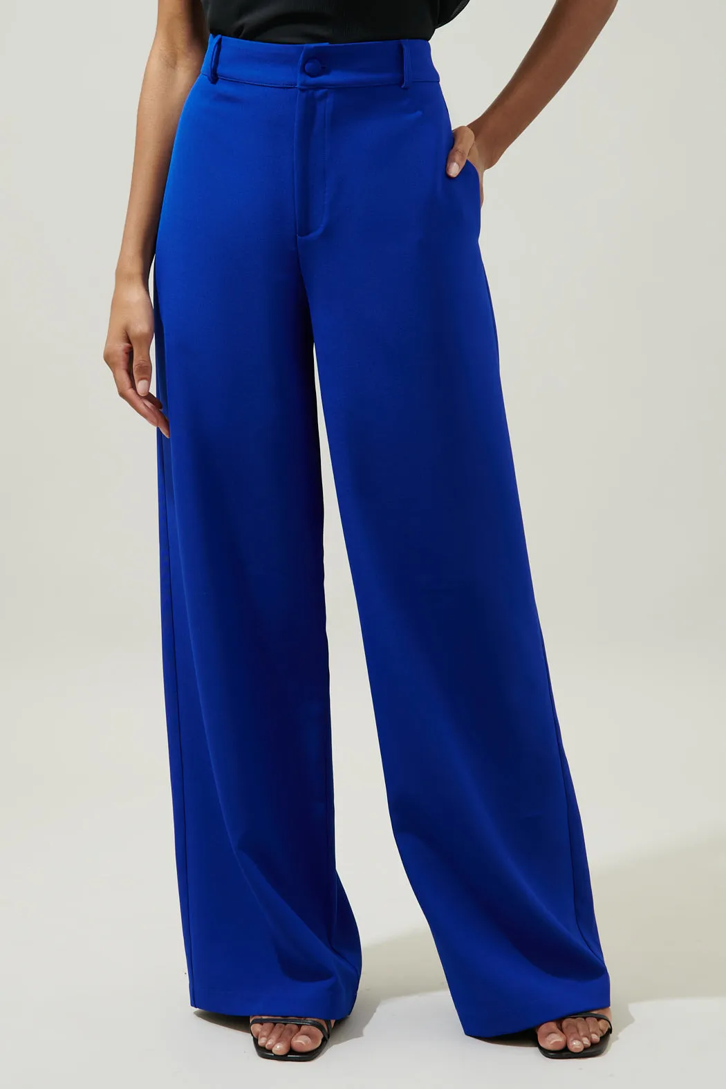 Chelsea Belted Wide Leg Trousers