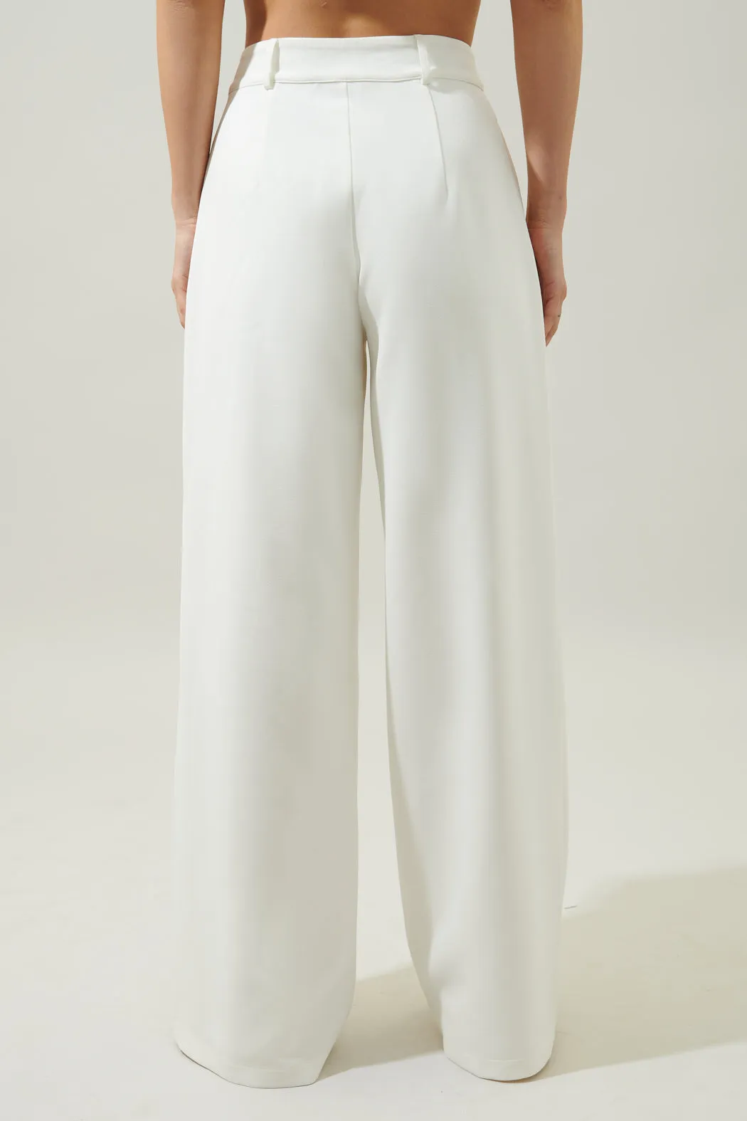 Chelsea Belted Wide Leg Trousers