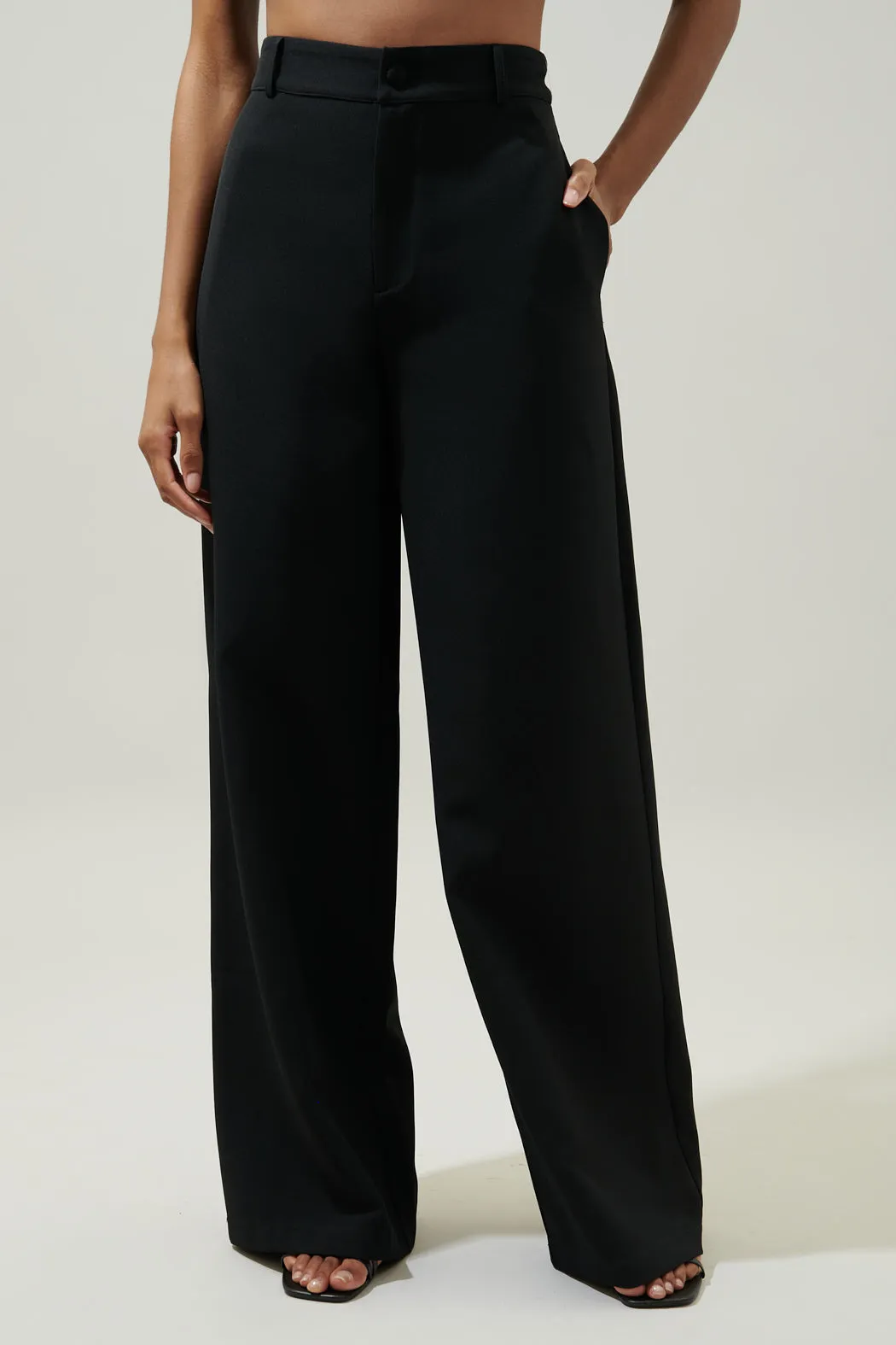 Chelsea Belted Wide Leg Trousers