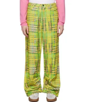 Collina Strada Yellow & Green Plaid Dante Trousers