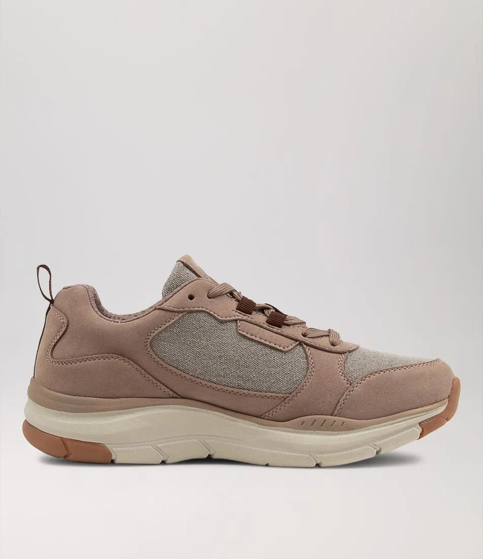 COLORADO Zander Taupe Microsuede Sneakers