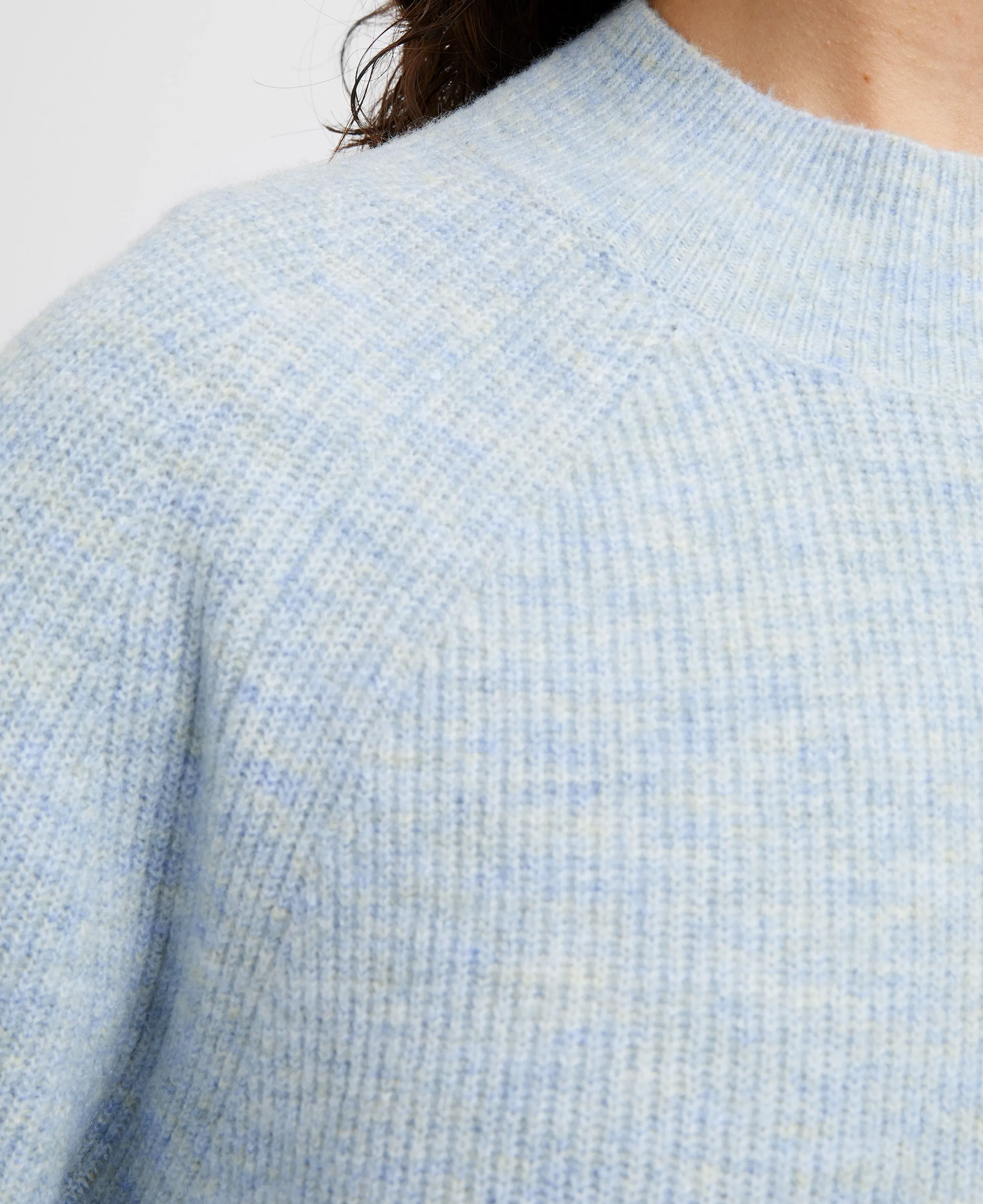 Corfu Blue Carice Crew Neck Knit Jumper