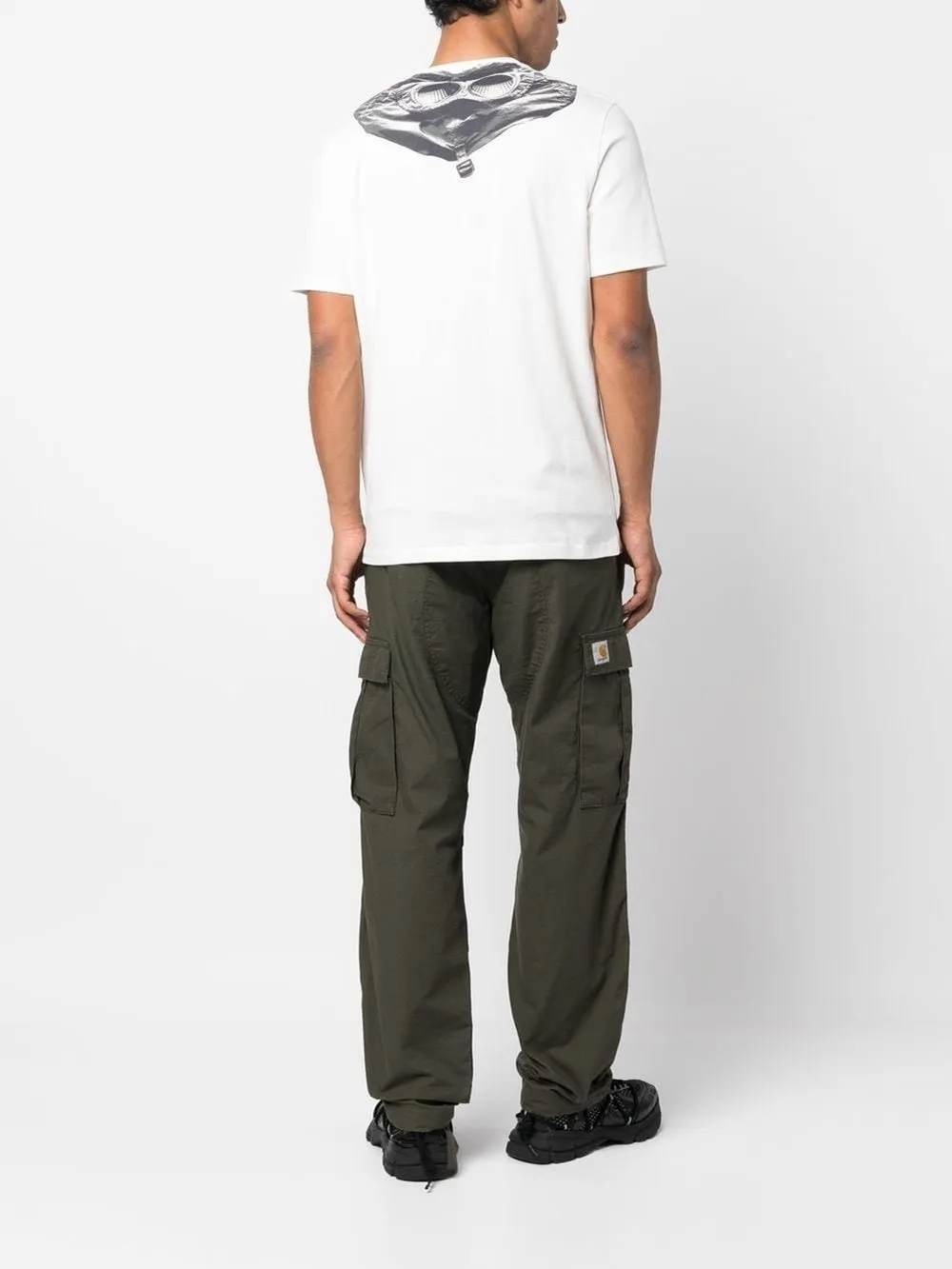 C.P. Company Jersey Goggle White T-shirt