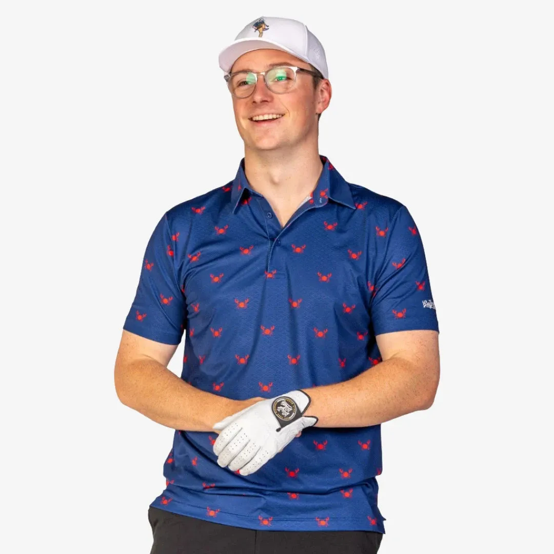 Crab Golf Polo for Enhanced Tech Performance