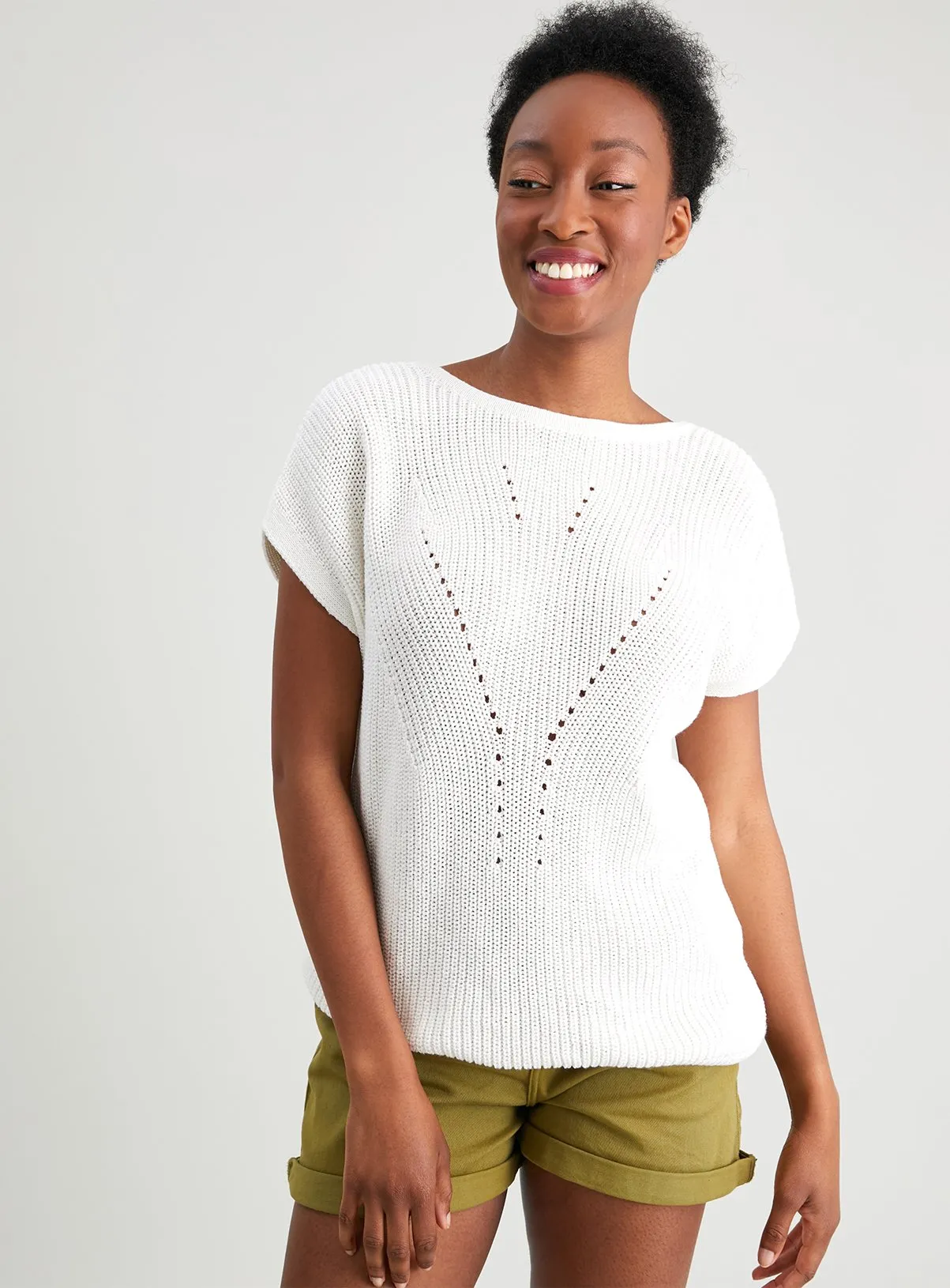 Cream Bar Back Jumper - Size 10 | Shop Women's Jumpers at Tu.